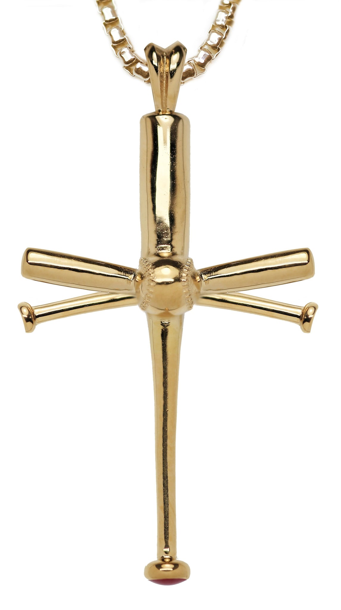 Goldchic Baseball Cross Necklace Stainless Steel Men Women Jewelry Sport  Fan Crucifix Pendant Chain Christmas Birthday Gift - AliExpress